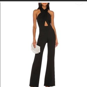 ISO Amanda Uprichard Zahara jumpsuit black XS